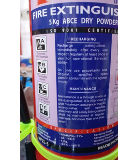 Fire Extinguisher 5KG - ABC Dry Powder - Image 3