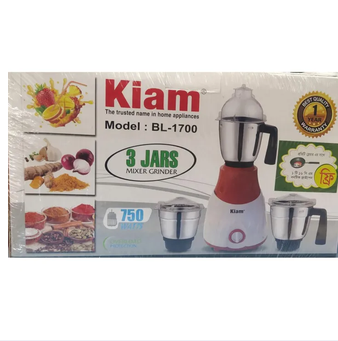 Kiam Mixer Grinder BL-1700 Plus 3-in-1 (850W)